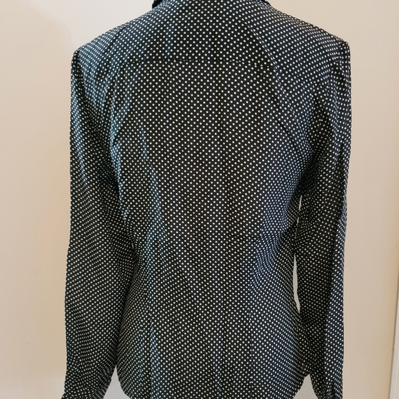 100% Silk Button Down Blouse - Picture 2 of 6